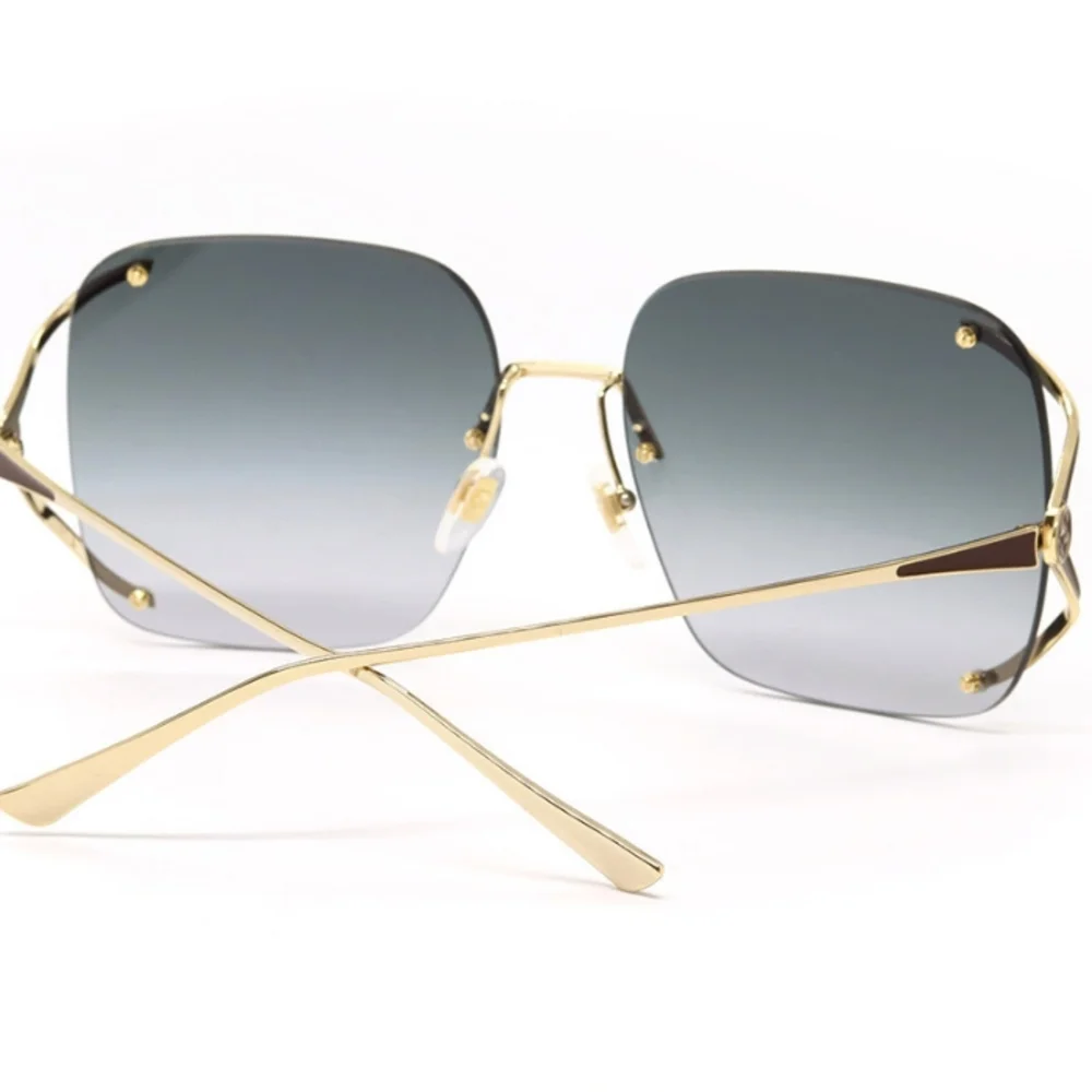 NEW WOMEN GUCCI SUNGLASSES GG0646S 001 SQUARE GUCCI EYEWEAR - Picture 9 of 10